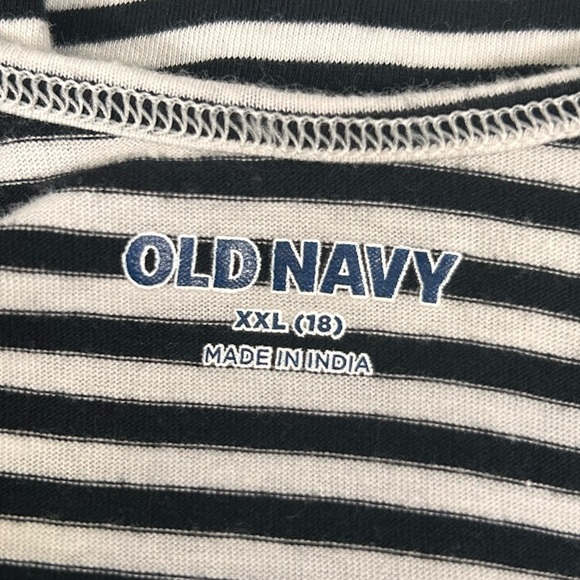 2 for$15 Old Navy Girl’s Jersey-Knit Black & White Striped Dress Size 18 (XXL) - Picture 4 of 9